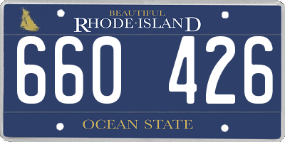 RI license plate 660426