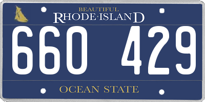 RI license plate 660429