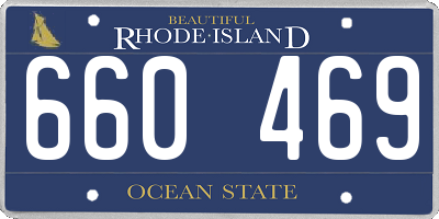 RI license plate 660469