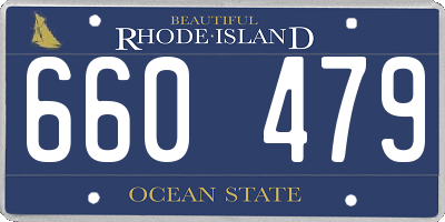 RI license plate 660479