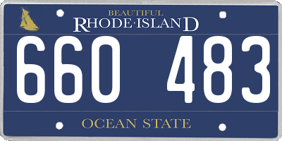 RI license plate 660483