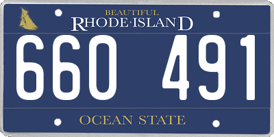 RI license plate 660491