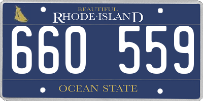 RI license plate 660559