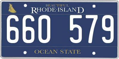 RI license plate 660579