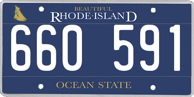 RI license plate 660591