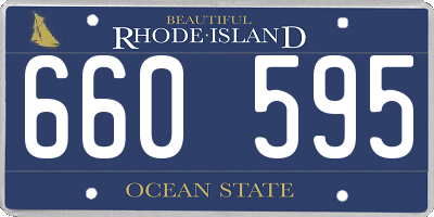 RI license plate 660595