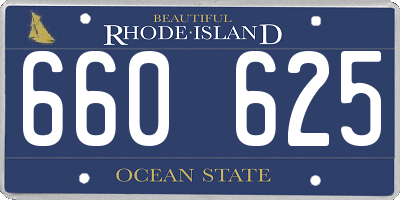 RI license plate 660625