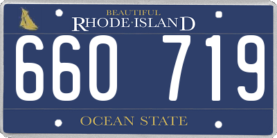 RI license plate 660719