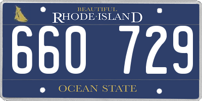 RI license plate 660729