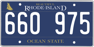 RI license plate 660975
