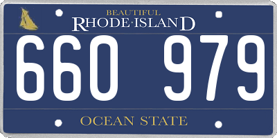 RI license plate 660979