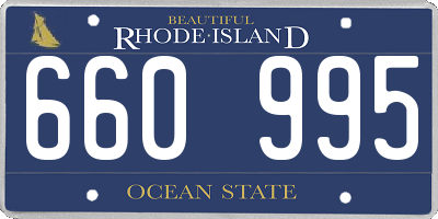 RI license plate 660995