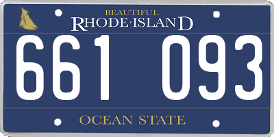 RI license plate 661093