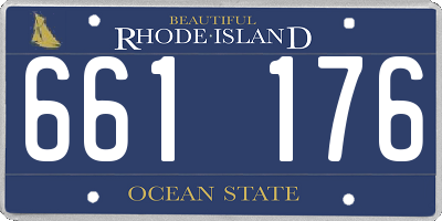 RI license plate 661176