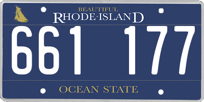 RI license plate 661177