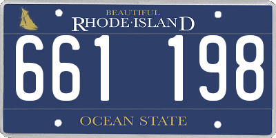 RI license plate 661198
