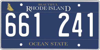 RI license plate 661241