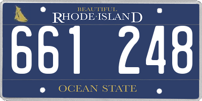 RI license plate 661248