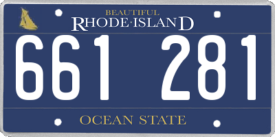 RI license plate 661281