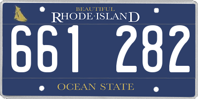 RI license plate 661282