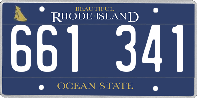 RI license plate 661341