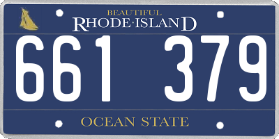 RI license plate 661379
