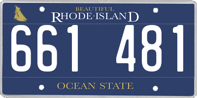 RI license plate 661481