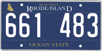 RI license plate 661483