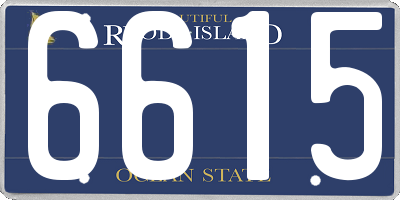 RI license plate 6615