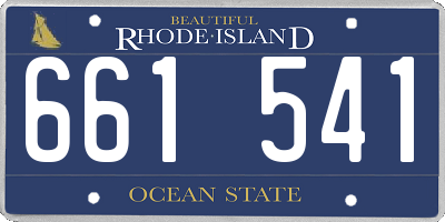 RI license plate 661541