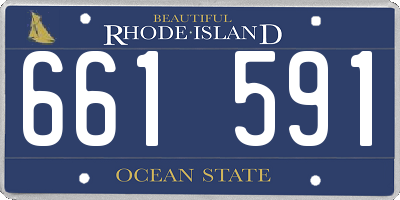 RI license plate 661591