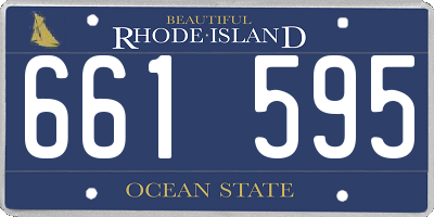 RI license plate 661595