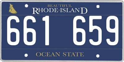 RI license plate 661659