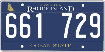 RI license plate 661729