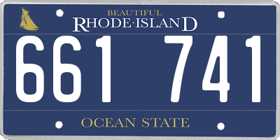 RI license plate 661741