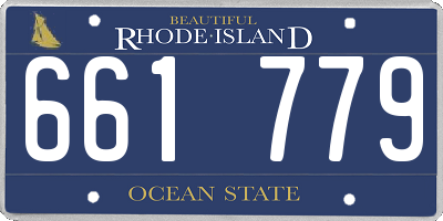 RI license plate 661779