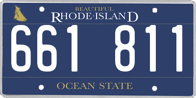 RI license plate 661811