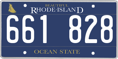 RI license plate 661828