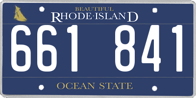 RI license plate 661841