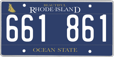 RI license plate 661861