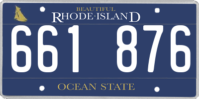 RI license plate 661876