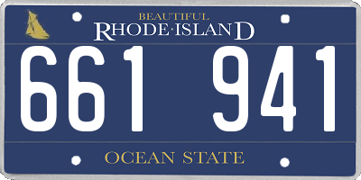 RI license plate 661941