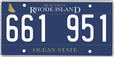 RI license plate 661951