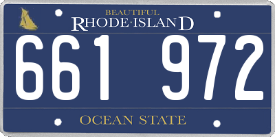 RI license plate 661972