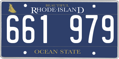 RI license plate 661979