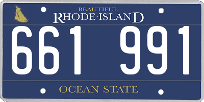RI license plate 661991