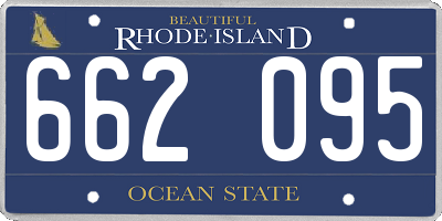 RI license plate 662095
