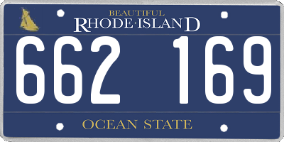 RI license plate 662169