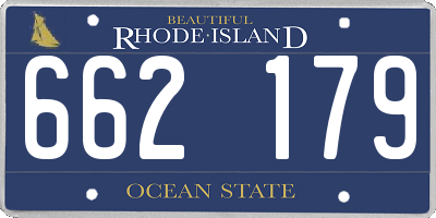 RI license plate 662179