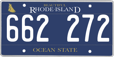 RI license plate 662272